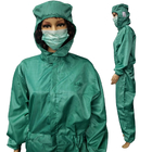 5mm Gird Wasbare ESD Antistatisch Bunny Suit For Cleanroom Workwear