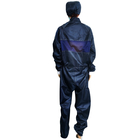 5mm Net het Donkerblauwe ESD Cleanroom Overtrek van Jumpsuit voor Elektronische industrie