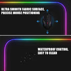 800*300*4mm van het Kleurrijke LEIDENE RGB van het de Lastengokken Muisstootkussen Waterdichte Draadloze de Muisstootkussens