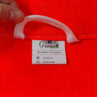 Schoonkamer Rode 5 mm raster ESD antistatische veiligheidspak met 98% polyester 2% koolstofvezel