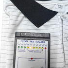 ESD T-shirts Wit 7mm streep 99% polyester + 1% geleidende zijde breiwerk Anti-statisch POLO shirts