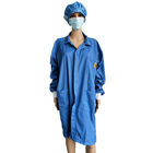 ESD stofdichte jurk spandex manchet stofvrij polyester lintvrij smock voor lab cleanroom