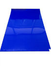Blauwe PE Beschikbare Kleverige Matten 30 Lagen van Peelable voor Cleanroom Deuringang