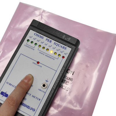 Het aangepaste Open Antistatische van de de Verpakkingszak van PCB ESD Transparante Roze