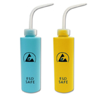 Geel Drukhdpe Plastic ESD Antistatisch Veilig het Uitdelen Flessen Industrieel Gebruik