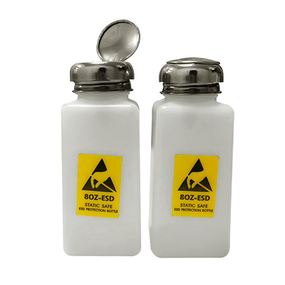 Antistatisch ESD Wit Oplosbaar de Automaatplastiek van de Flessen200ml Chemisch Alcohol