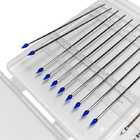 Blauwe ESD-roestvrijstalen staaf Puntige kop Siliconengel Kleverig wattenstaafje Medium viscositeit