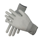 Polyester Antistatische Pu Palm Met een laag bedekte ESD Handschoenen voor Elektronische Industrie