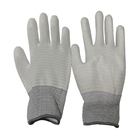 Polyester Antistatische Pu Palm Met een laag bedekte ESD Handschoenen voor Elektronische Industrie