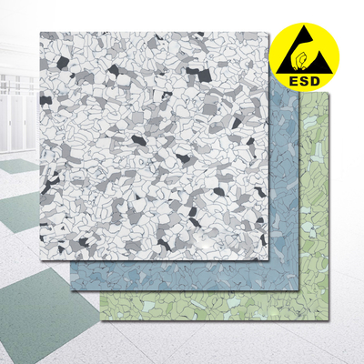Cleanroom die ESD Antistatische Vinyl de Bevloeringstegel 600*600mm*2mm behandelen van pvc