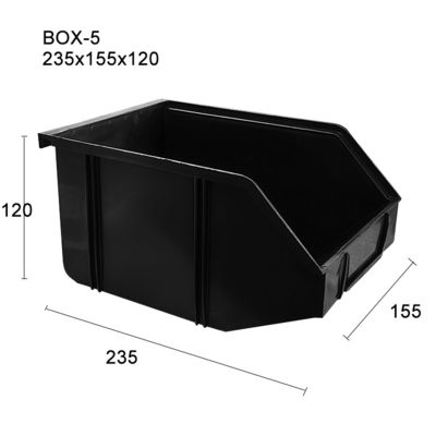 235*155*120mm PP Plastic Many Design Duurzaam Lintvrij ESD Antistatisch Verzenddoosje