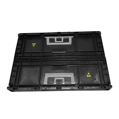 Opvouwbare elektronische componenten Containerdoos Antistatische doos Kofferbak pallets Plastic PCB ESD opslagdoos