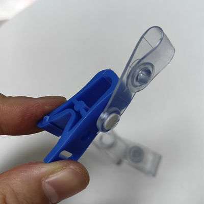 Exclusieve blauw-witte ID badge houder clip plastic hangende clip
