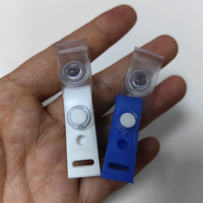 Exclusieve blauw-witte ID badge houder clip plastic hangende clip
