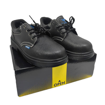 Unisex Anti Smash Construction Work Shoes Low Cut Steel Middenzool Rubber Steel Toe Leer Boven veiligheid schoenen
