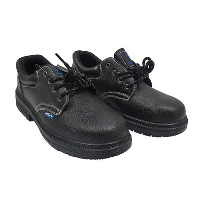 Anti-smashing PU veiligheidsschoenen Rubberen zool Zwarte veiligheidsschoenen voor de bouw