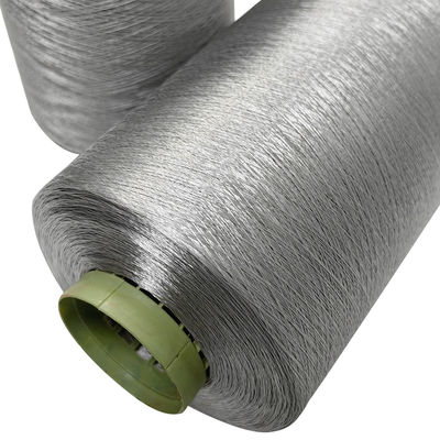 150D/2 Grijze geleidende naaigraad voor antistatisch kledingstuk Polyester koolstofvezel draad maken Lange geleidende vezel