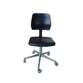 De statische Verdwijnende ESD Veilige van de de Krukvoet van het Stoelenpu Werk Kleur van Ring And Arm Rest Black