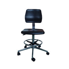 De statische Verdwijnende ESD Veilige van de de Krukvoet van het Stoelenpu Werk Kleur van Ring And Arm Rest Black