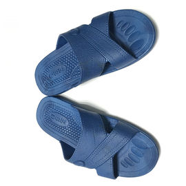 Antistatisch ESD Pantoffel Dwarstype SPU Materieel Kleuren Blauw Zwart Wit w/ESD Embleem