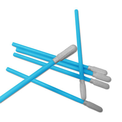 PS743 Reiniging Gap Cleanroom Swabs Stick PP Handle Polyester Tip Industrial Cleanroom Swabs