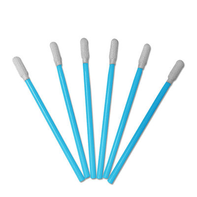 PS743 Reiniging Gap Cleanroom Swabs Stick PP Handle Polyester Tip Industrial Cleanroom Swabs