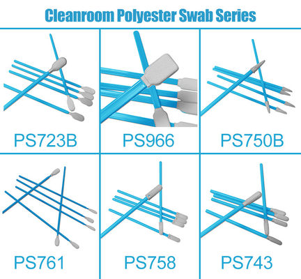 PS723B Precision Cleanroom Instruments Electronic Components Stofvrij polyester Swab Printer Reiniging Swab Stick