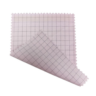 ESD Kleding Roze 7mm Rasterstof 98% Polyester+2% geleidende koolstof ESD Antistatische stof