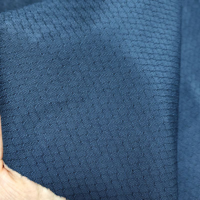 6 mm Diamond Navy Blue gebreide antistatische stof voor ESD jas en polo shirt