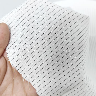 5 mm Streep 65% Polyester 34% Vicose 1% Carbon Fiber Antistatic Fabric Cleanroom ESD Fabric Antistatic Fabric