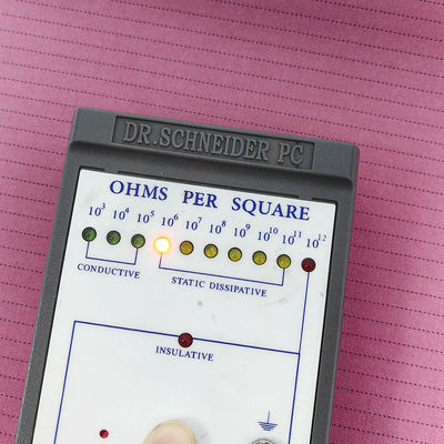 Roze 5 mm streep ESD stof 1/2 Antistatische TR geleidende stof voor lab kleding