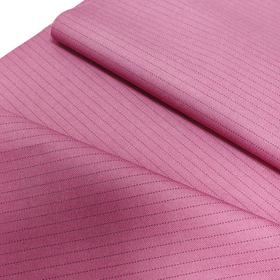 Roze 5 mm streep ESD stof 1/2 Antistatische TR geleidende stof voor lab kleding
