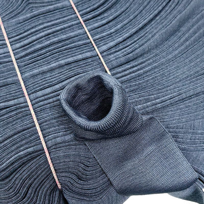 93% polyester 7% koolstofvezel ESD antistatisch ribstof voor cleanroom kleding manchetten
