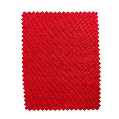Cvc gebreide Pique Antistatisch Stof Voor Esd Polo Shirt Rood Geel 260gm