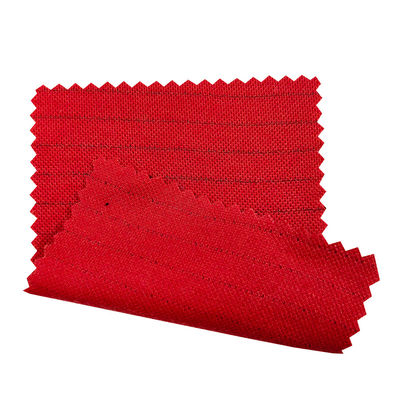 Cvc gebreide Pique Antistatisch Stof Voor Esd Polo Shirt Rood Geel 260gm