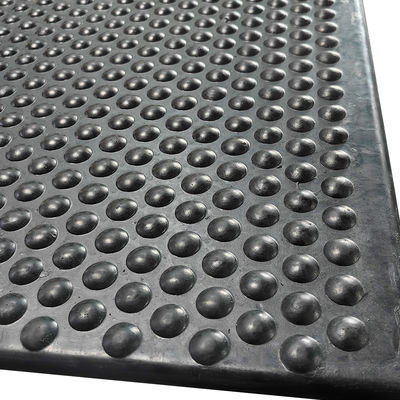 Zwart rubber ESD Antistatisch kegelpatroon Anti vermoeidheid Mat voor schoonkamers Halfrondwerkplaatsen