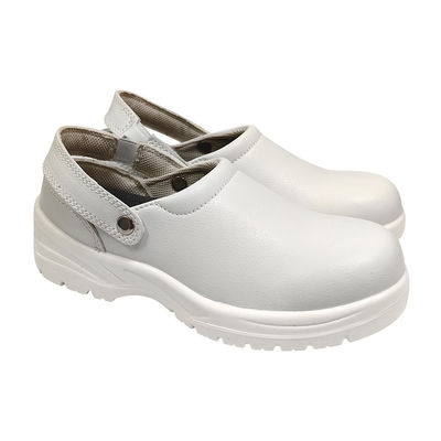 Witte anti-smashing ESD antistatische veiligheidsschoenen met stalen toe-kappen voor stofvrije schoonruimte ESD werkschoenen
