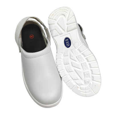 Witte anti-smashing ESD antistatische veiligheidsschoenen met stalen toe-kappen voor stofvrije schoonruimte ESD werkschoenen