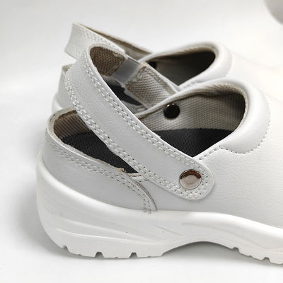 Witte anti-smashing ESD antistatische veiligheidsschoenen met stalen toe-kappen voor stofvrije schoonruimte ESD werkschoenen