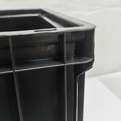 Esd Anti-statische omzetdoos Grote zwarte auto onderdelen injectie gegoten plastic doos Anti-statische plastic doos