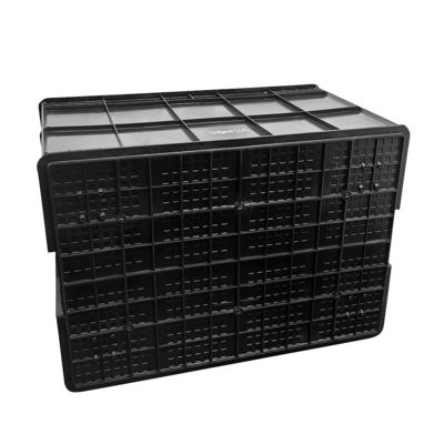 800*400*230mm Leidende omzetdoos Plastic ESD Elektronische onderdelen Doos Zwarte antistatische doos
