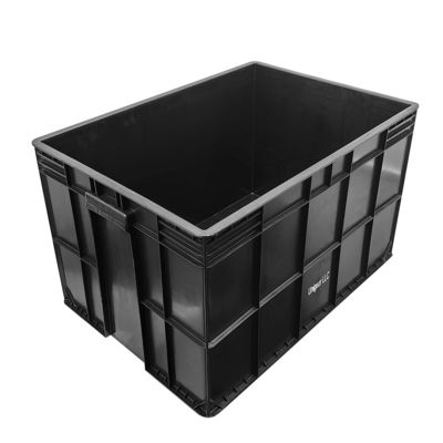 800*400*230mm Leidende omzetdoos Plastic ESD Elektronische onderdelen Doos Zwarte antistatische doos