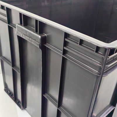800*400*230mm Leidende omzetdoos Plastic ESD Elektronische onderdelen Doos Zwarte antistatische doos