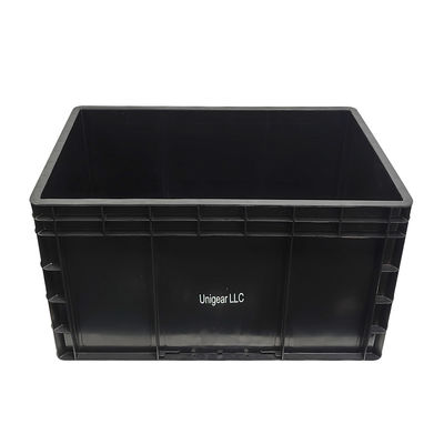 600*400*230mm Zwart ESD Antistatisch Plastic Box Elektronische onderdelen Box Antistatische doos voor de elektronica-industrie