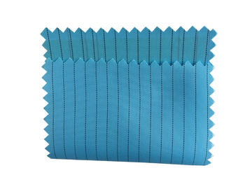 Stofvrije ESD Stof 5mm Streep 100D X 100D Geweven Keperstof voor Workwear ESD GLB