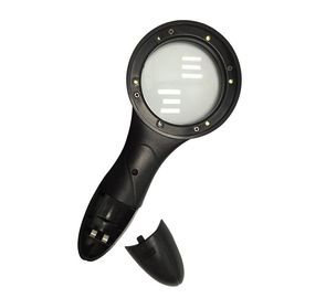 Antistatische ESD Veilige Handbediende Magnifier 62mm Dia. Lens5x LEIDENE Lichte 2 Nodig Batterijen