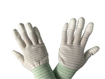 Palm het pvc Gestippelde Type Antistatische Met een laag bedekte Gestreepte Nylon van Handhandschoenen Pu Bovenkant