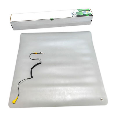 ESD Grijs PVC tafelmat Antistatische mat met knop voor antistatisch gebied