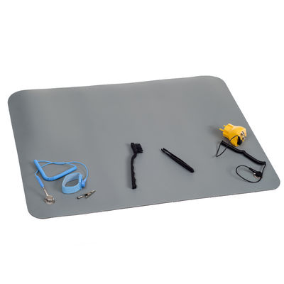 ESD Grijs PVC tafelmat Antistatische mat met knop voor antistatisch gebied
