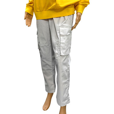 Antistatische lange broek Schoonkamer 67% Polyester+31% Katoen+2% koolstofvezel Grijs ESD broek